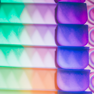A close-up of a variety of different makeup remover products arranged in a rainbow gradient.