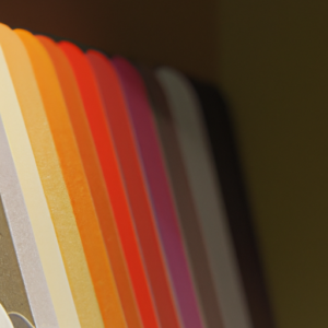Suggestion: A close-up of a colorful selection of contour shades arranged in a gradient.